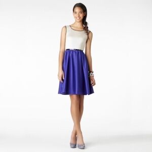Kate Spade Dee Belted Two Toned Navy Dress - Women's 8